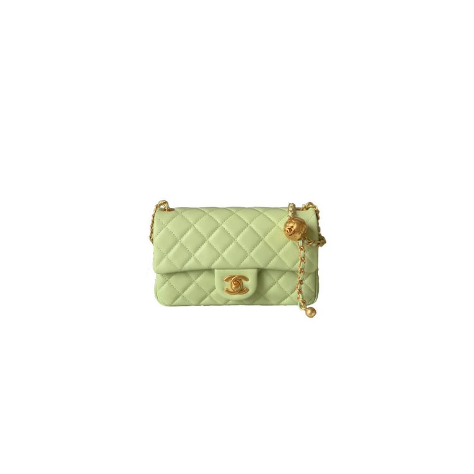 Ch*el pearl crush mini rectangular flap